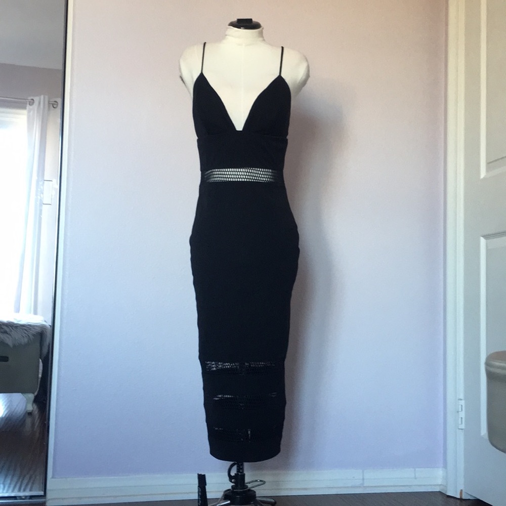 NWOT - Spaghetti-Strap Black Dress (ABYSS by Abby)